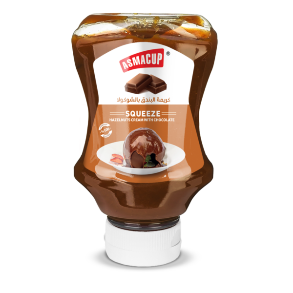 Hazelnuts  Cream With Chocolate Squeeze 500g | سكويز كريمة البندق بالشوكولاتة ٥٠٠ جرام